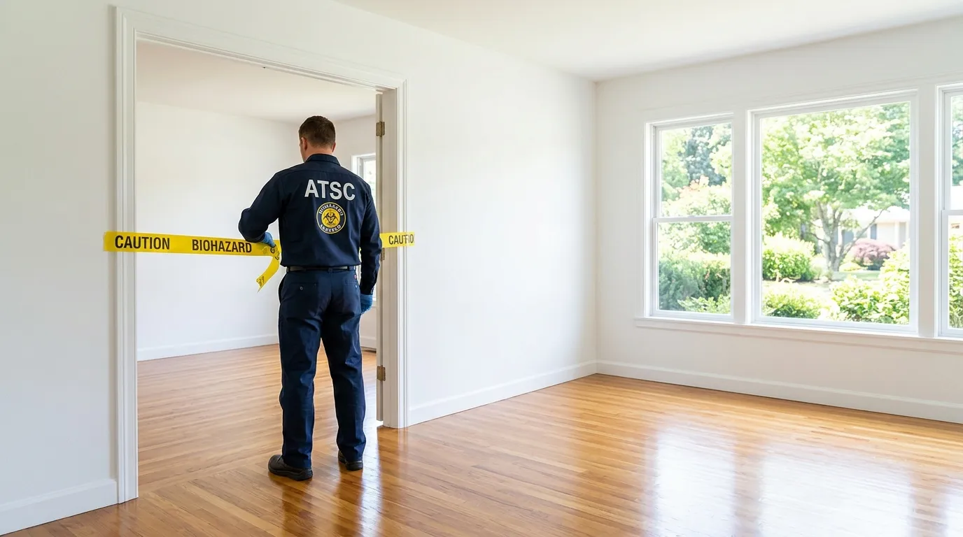 Certified biohazard cleanup crew performing Crime Scene Cleanup in Round Lake Park