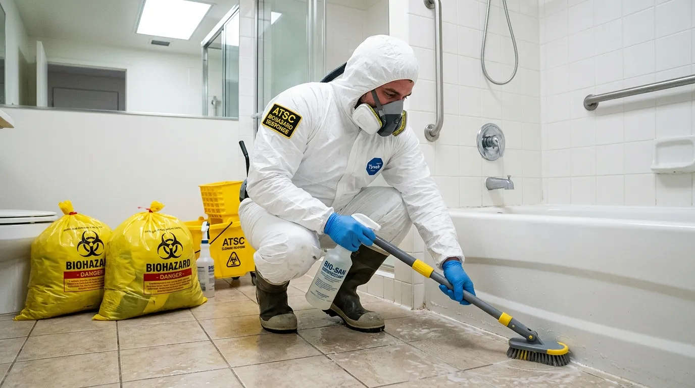 Decontamination equipment deployed for Blood Cleanup in Round Lake Park